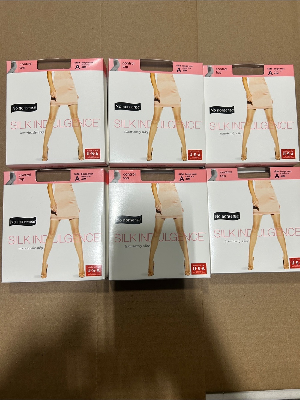 No nonsense Silk Indulgence Control Top Sheer Pantyhose - Beige size A